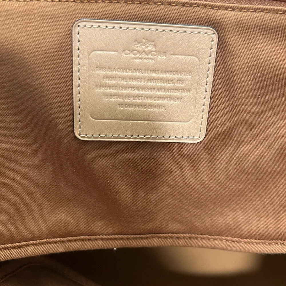 Coach Brown & Tan Logo Tote - Picture 4 of 4